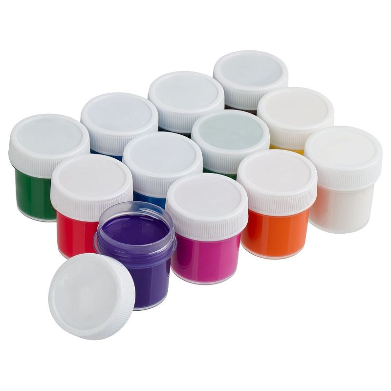 Гуашь с наклейками Мульти-Пульти "Чебурашка-2", 12 цветов, 17,5мл, картон