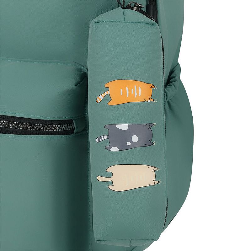 Рюкзак MESHU "Сats", 43*30*13см, 1 отделение, 3 кармана, уплотненная спинка, в комплекте пенал 19,5*4,5см 