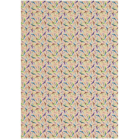 Упаковочная бумага крафт 70*100см, MESHU "Крылатые созданья", 70г/м2, ассорти 5 дизайнов