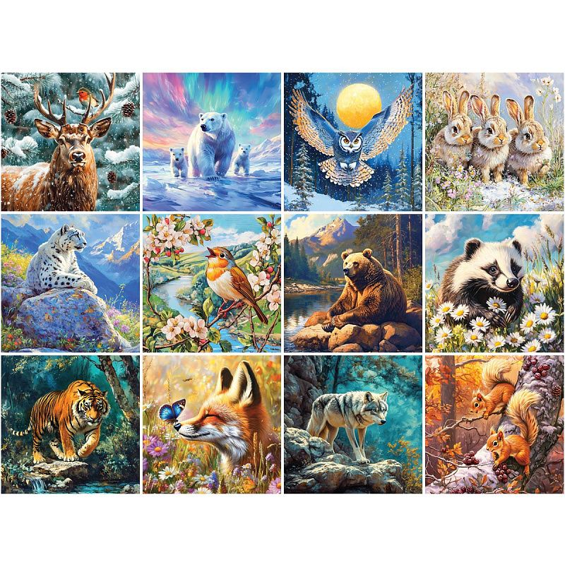 Календарь настенный перекидной на скрепке, 290*290 мм 12л. BG "В гармонии с природой", 2026г.