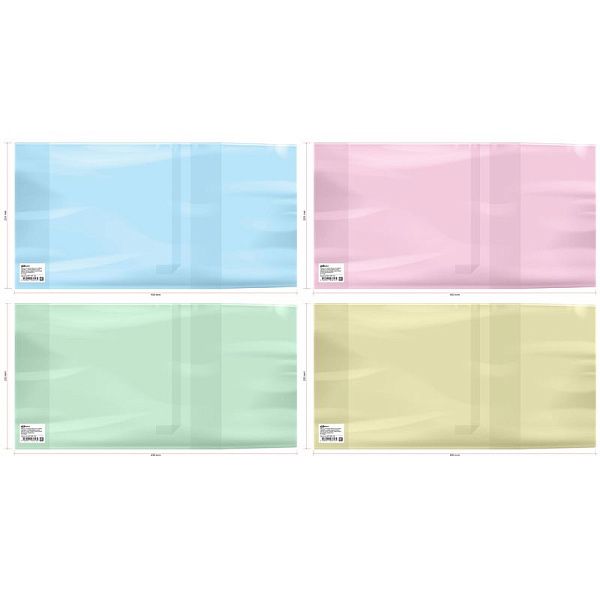 Обложка 233*450 для учебников старших классов, универсальная, ArtSpace, цветная, с закладкой, ПЭ 200мкм, ШК