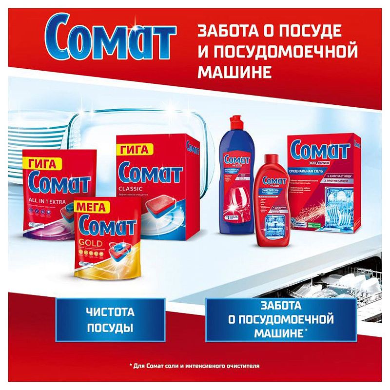 Ополаскиватель для посудомоечных машин Сомат, 750мл 