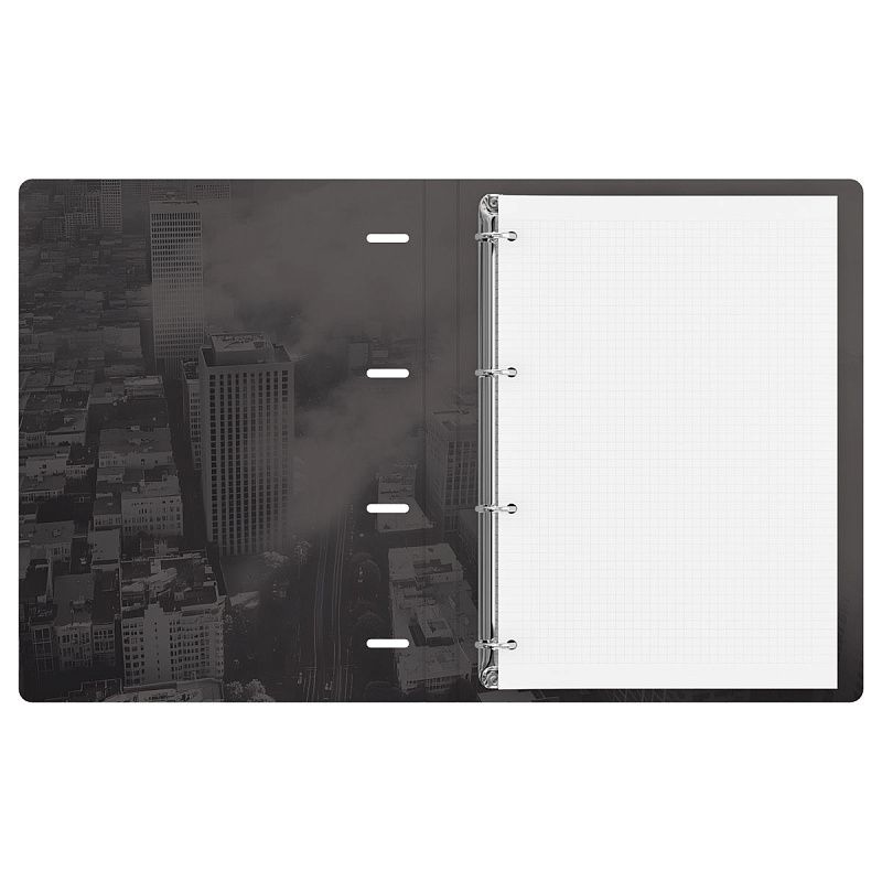 Тетрадь на кольцах А4, 120л., BG "City", картон, матовая ламинация