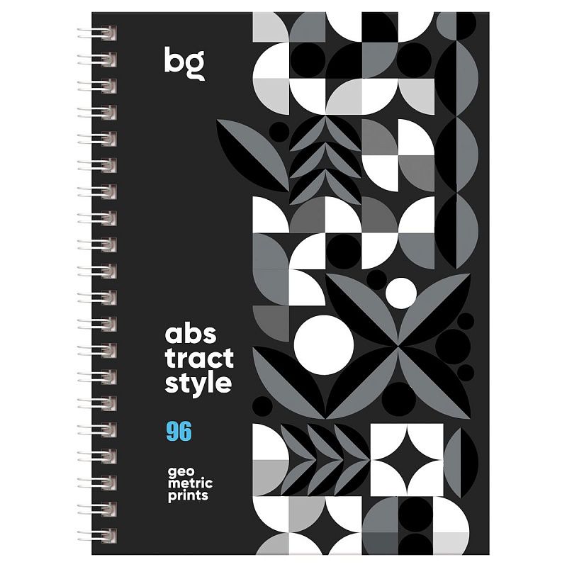 Записная книжка А6 96л., на гребне BG "Новые узоры", матовая ламинация, выб. лак, твердая обложка