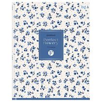Дневник 1-11 кл. 40л. (твердый) BG "Blue flowers", матовая ламинация, тиснение фольгой