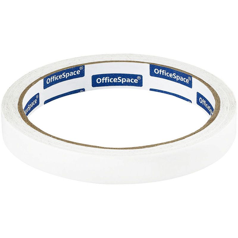 Клейкая лента двусторонняя OfficeSpace, 12мм*10м, бумажная основа