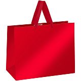 Пакет подарочный 32*26*12см MESHU "Red",  матовая ламинация