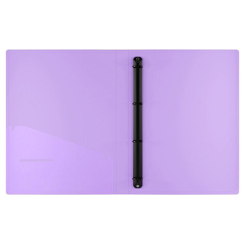 Папка на 4 кольцах Berlingo "Haze" A4, 24мм, 600мкм, D-кольца, с внутр. карманом, мятная, софт-тач 