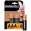 Батарейки КОМПЛЕКТ 6 шт., DURACELL Basic ОРИГИНАЛ, ААА (LR03, 24А), алкалиновые, мизинчиковые, Б0014858