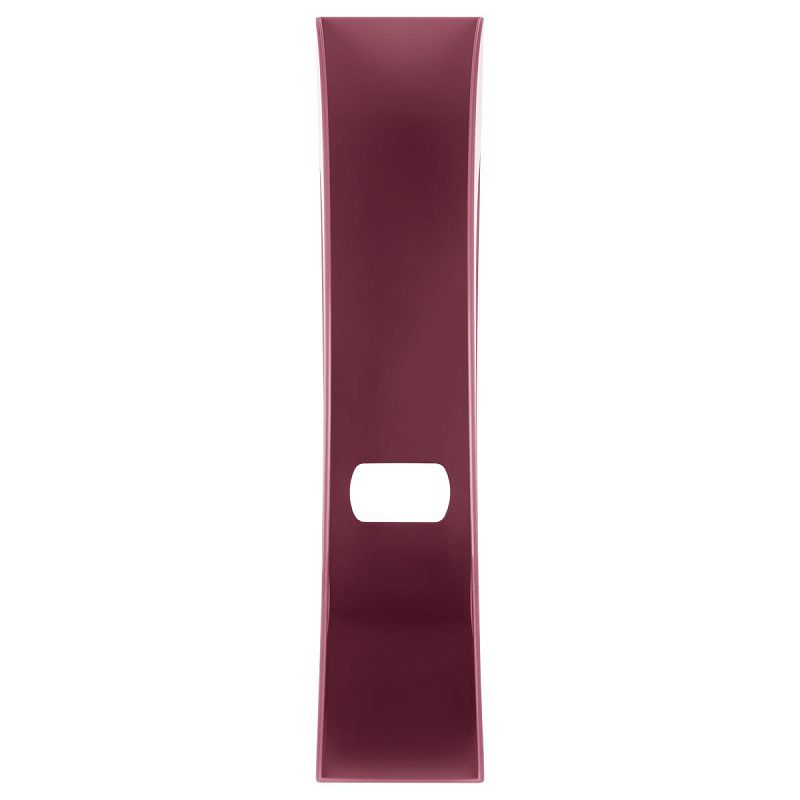 Лоток для бумаг вертикальный СТАММ "Респект", бордовый, ширина 70мм