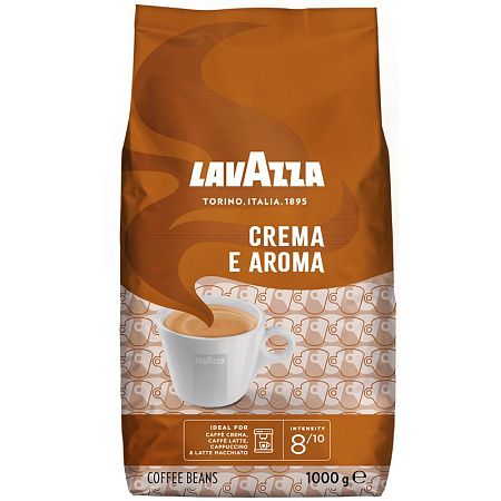 Кофе в зернах Lavazza "Crema e Aroma", вакуумный пакет, 1кг