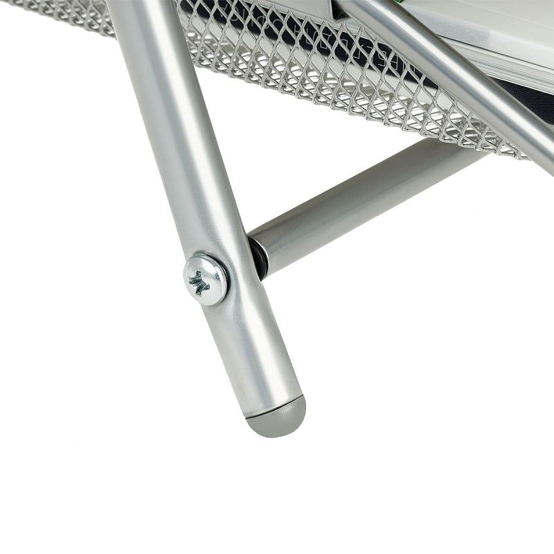 Лоток для бумаг горизонтальный СТАММ, 2 секции, металл, серебристый