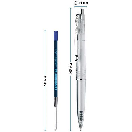 Ручка шариковая автоматическая Schneider "K20 Icy Colours" синяя, 1,0мм, корпус ассорти 