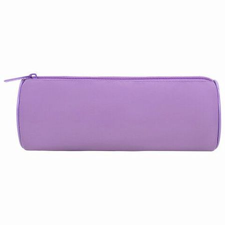 Пенал-тубус BRAUBERG, с эффектом Soft Touch, мягкий, Pastel purple, 272301 