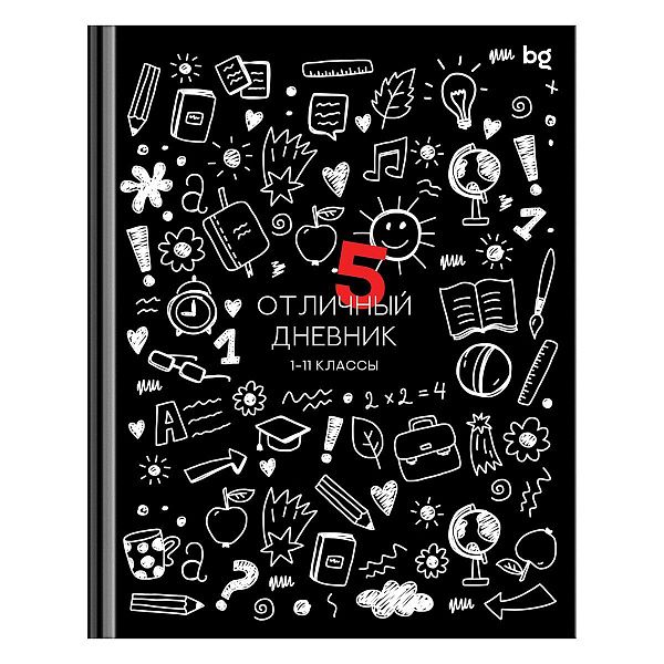 Дневник 1-11 кл. 48л. (твердый) BG "Отличный дневник", глянцевая ламинация
