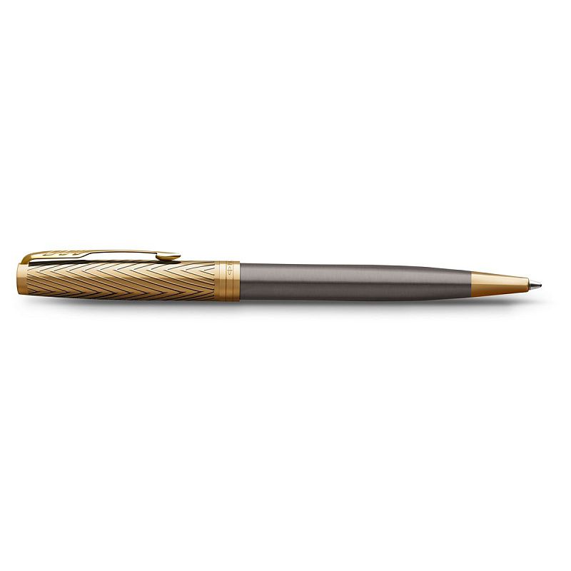 Ручка шариковая Parker "Sonnet ARROW GT" черная, 1,0мм, кнопочн., подарочная упаковка 