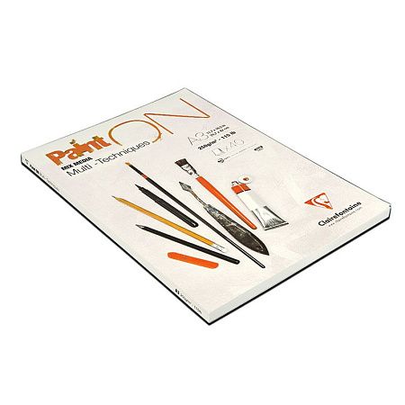 Скетчбук - альбом для смешанных техник 40л., А3, на склейке Clairefontaine "Paint'ON", мелкозерн., 250г/м2