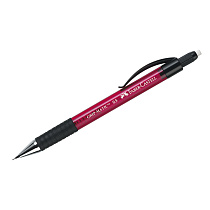 Карандаш механический Faber-Castell "Grip Matic 1375" 0,5мм, с ластиком, автоподача грифеля, красный