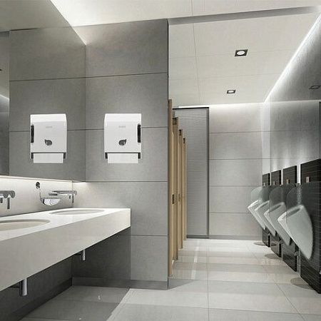 Диспенсер для полотенец в рулонах LAIMA PROFESSIONAL ECO (H1), механический, с рычагом, белый, ABS-пластик, 606549 