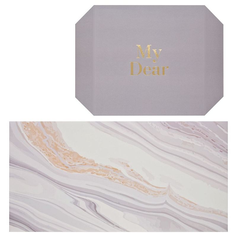 Коробка складная подарочная MESHU "Marble", (20*20*20см), отд фольгой