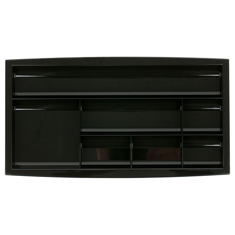 Настольная подставка СТАММ "Field", полистирол, черная