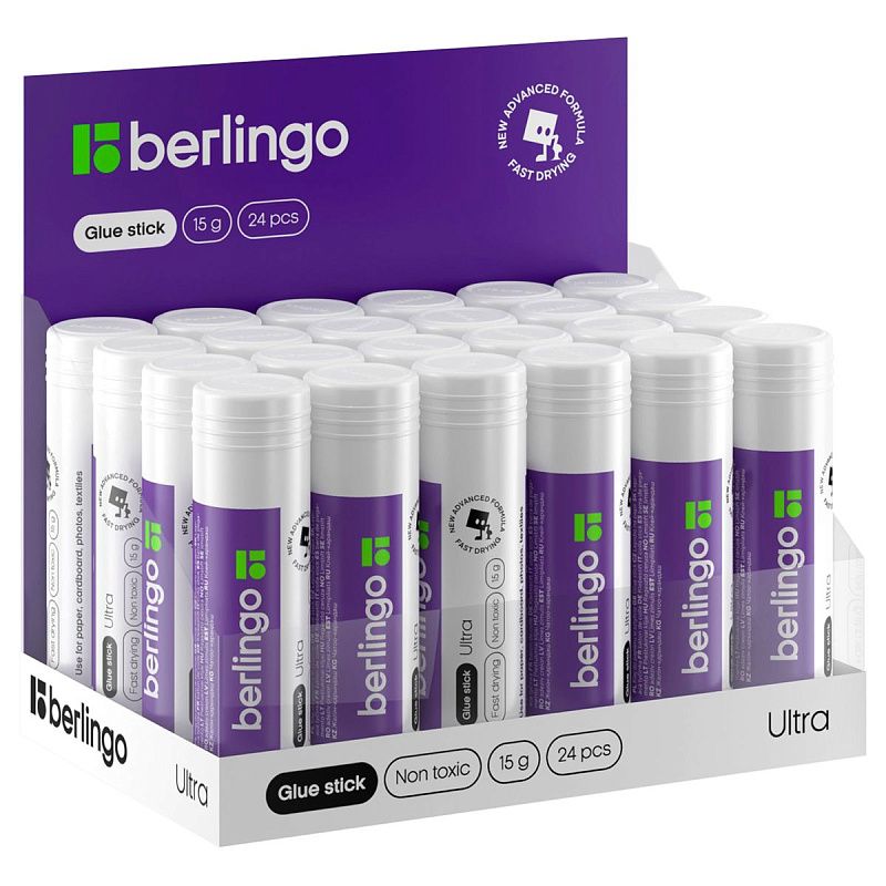 Клей-карандаш Berlingo "Ultra", 15г, ПВП