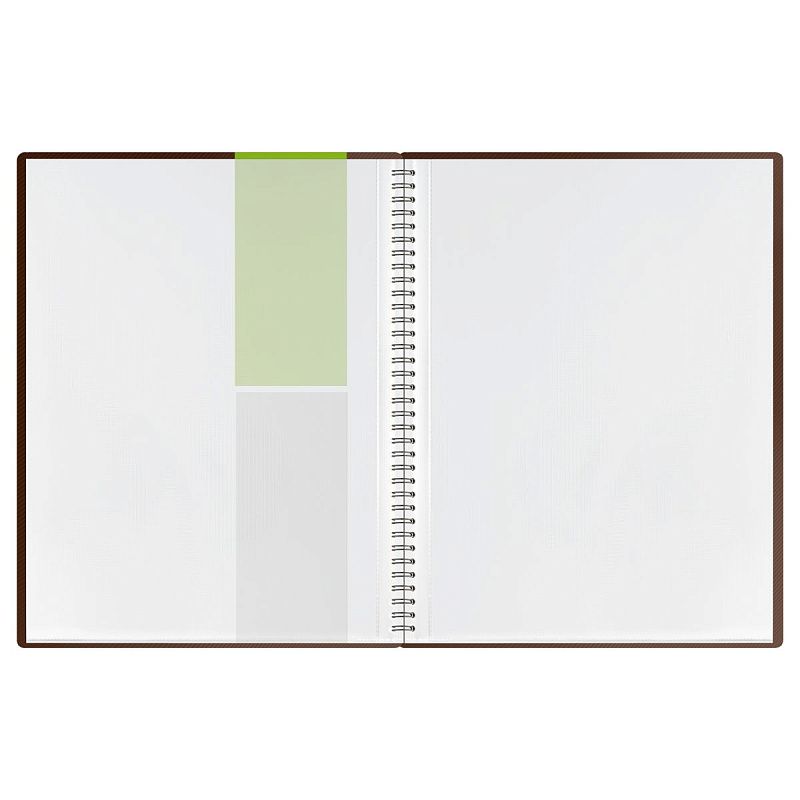 Папка с 40 вкладышами на гребне СТАММ "Диагональ" А4, 21мм, 700мкм, пластик, шоколад 