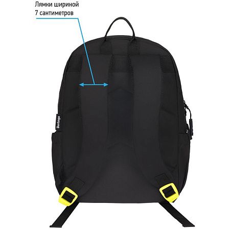 Рюкзак Berlingo Light "Angel black" 39,5*28*16см, 2 отделения, 3 кармана, уплотненная спинка 