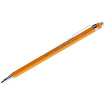 Карандаш цанговый Koh-I-Noor "Versatil" 2мм, желтый корпус, металл. клип