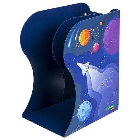 Подставка-держатель для книг и учебников BRAUBERG KIDS "Adventure" раздвижная, металлическая, 238065 