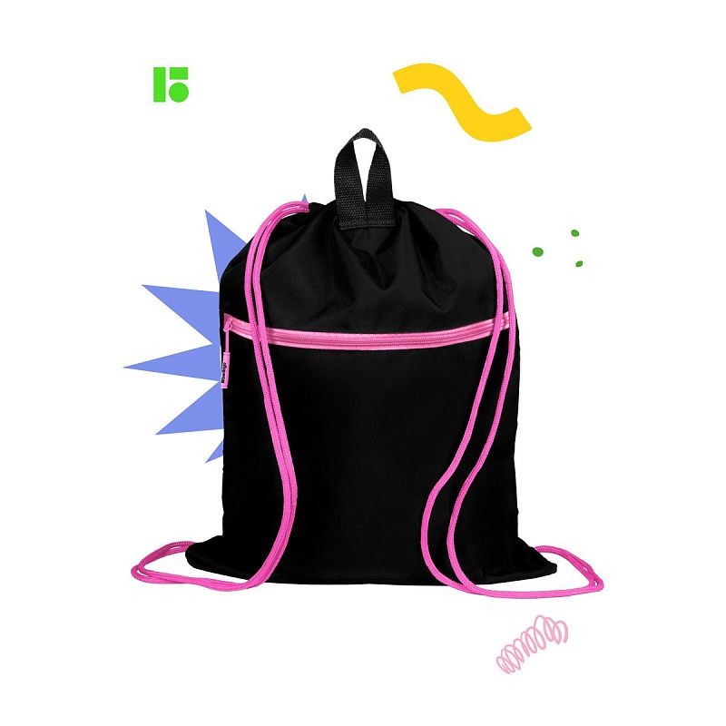 Мешок для обуви 1 отделение Berlingo "Snail", 400*480мм, расширяющееся дно, светоотражающая лента, карман на молнии 