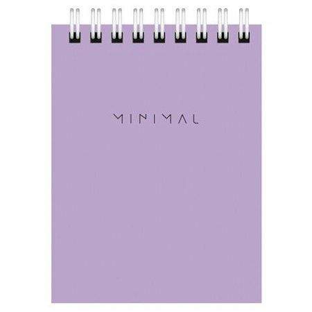 Блокнот МАЛЫЙ ФОРМАТ А7 75х105 мм, 40 л., гребень, картон, клетка, BRAUBERG "Minimal Pastel", 116431