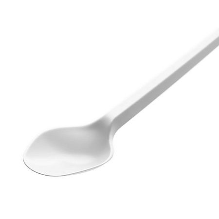Ложки одноразовые чайные OfficeClean, набор 100шт., эконом, ПС, белые, 12,5см