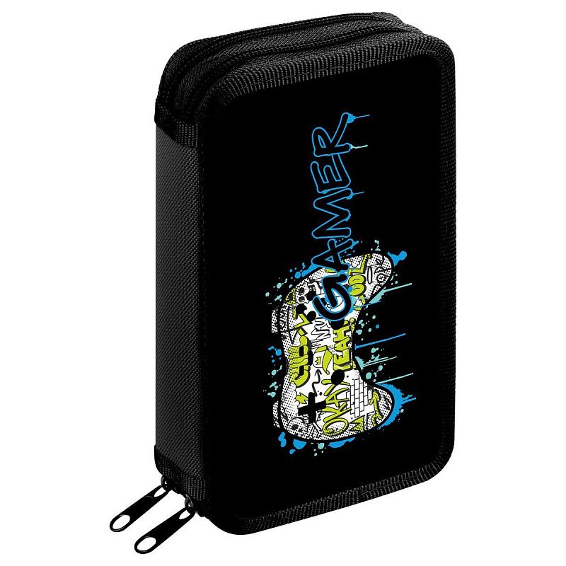 Пенал 2 отделения, 190*110 ArtSpace "Gamer", ламинированный картон, софт-тач