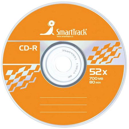 Диск CD-R 700Mb Smart Track 52x Cake Box (50шт)