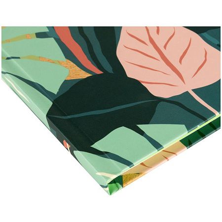 Скетчбук 80л., А5 7БЦ BG "Jungle Art", матовая ламинация, салатовый блок, 80г/м2