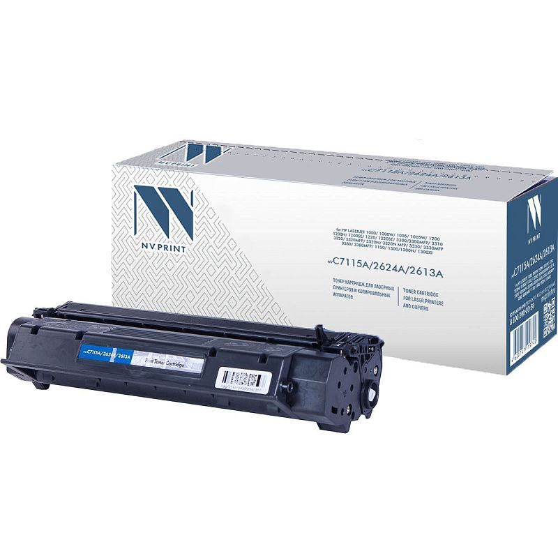 Картридж совм. NV Print C7115A/Q2624A/Q2613A черный для HP LJ 1000/1200/1150 (2500стр.)