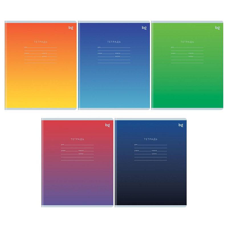 Тетрадь 12л., косая линия c доп. горизонтальной BG "Универсальные"