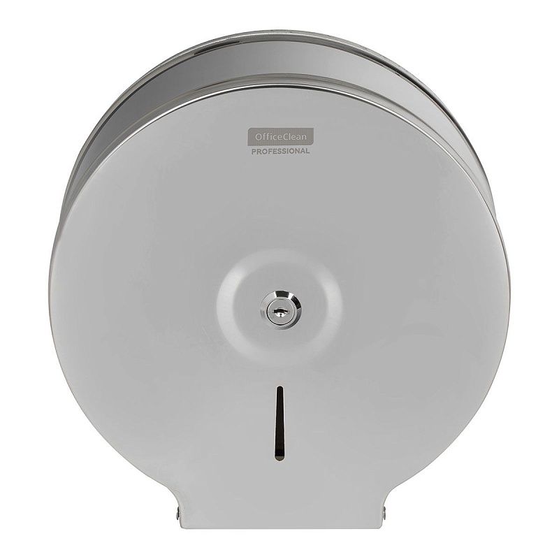 Диспенсер для туалетной бумаги OfficeClean Professional, нержавеющая сталь, глянцевое покрытие 