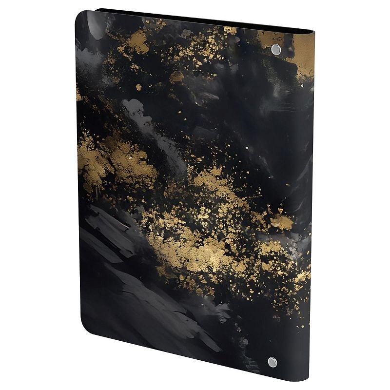 Тетрадь на кольцах А5, 120л., кожзам,  BG "Dark forest", иск. кожа, тиснение фольгой