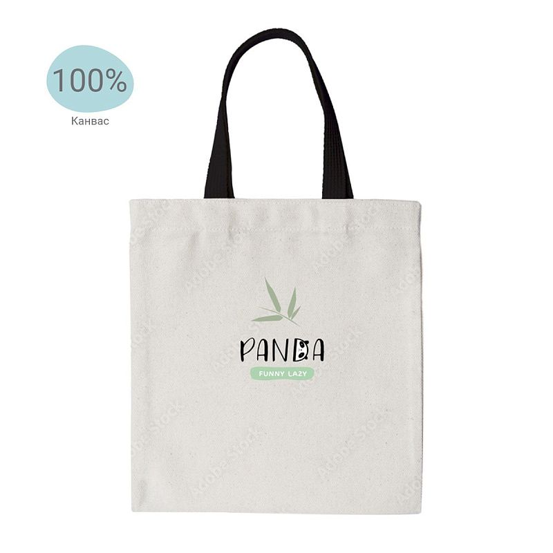 Сумка-шоппер MESHU "Panda", 33*40см, канвас 