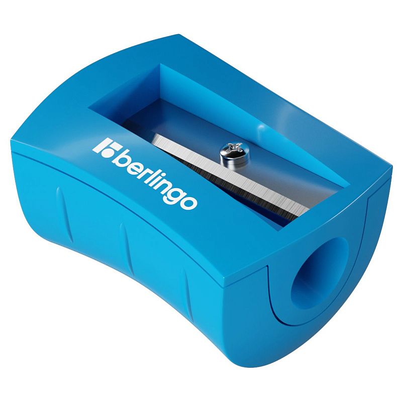 Точилка пластиковая Berlingo "City Style" 1 отверстие, ассорти 