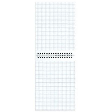 Блокнот А5 (146х205 мм), 80 л., гребень, картон, жесткая подложка, клетка, ОФИСМАГ, синий, 129867
