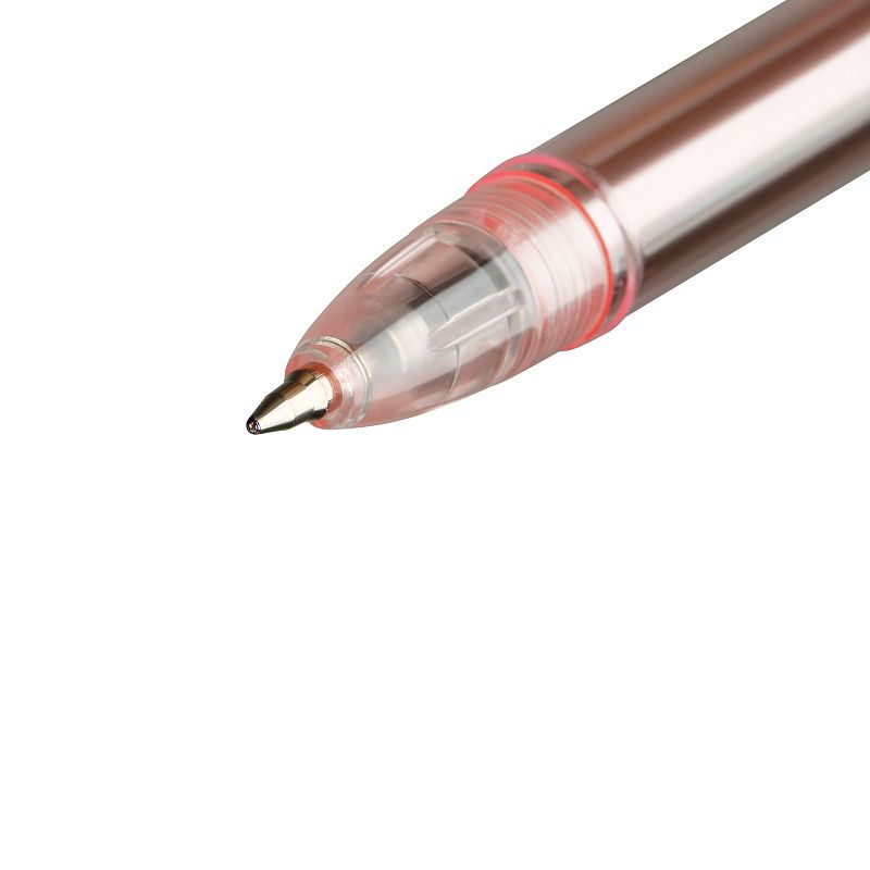 Ручка шариковая MESHU "Pads" синяя, 0,5мм, корпус ассорти, с топпером 