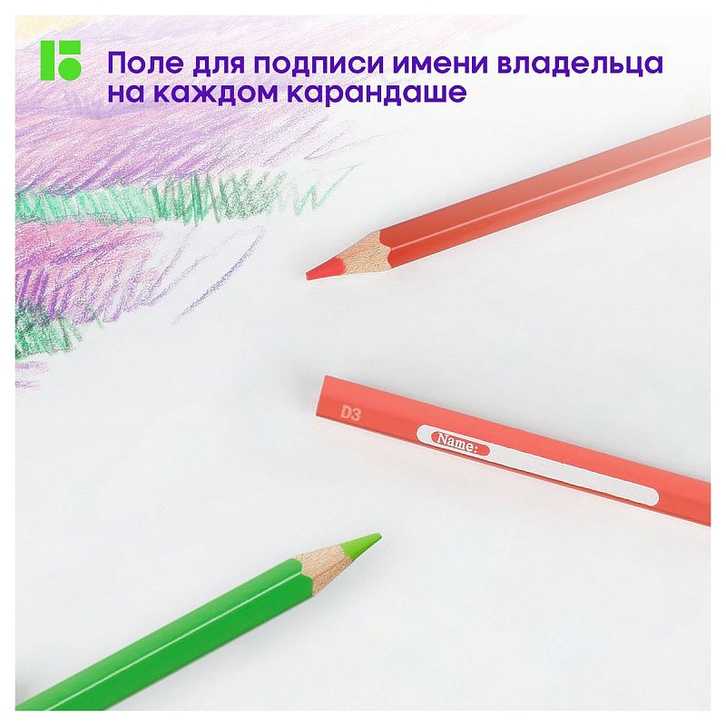 Карандаши цветные Berlingo "SuperSoft. Замки", 36цв., заточен., картон, европодвес