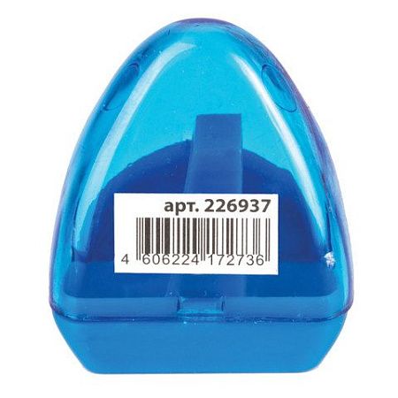 Точилка BRAUBERG BELL с контейнером, пластиковая, конусообразная, цвет корпуса ассорти, 226937 