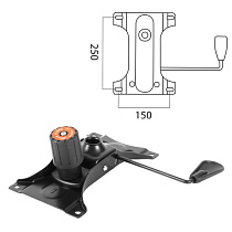 Механизм качания для кресла, "Top-Gun", межцентровое расстояние крепежа 150х250 мм