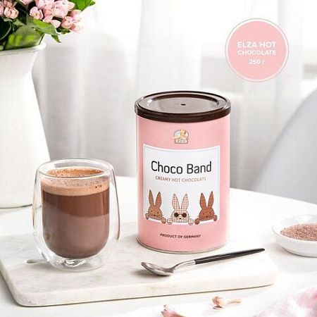 Шоколад растворимый ELZA "Choco Band", ГЕРМАНИЯ, 250 г, банка, EL25012024