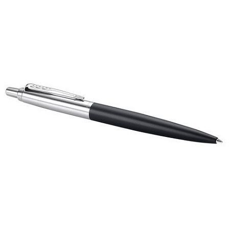 Ручка шариковая PARKER "Jotter XL", УТОЛЩЕННЫЙ корпус, черный матовый лак, детали из нержавеющей стали, синяя, 2068358 