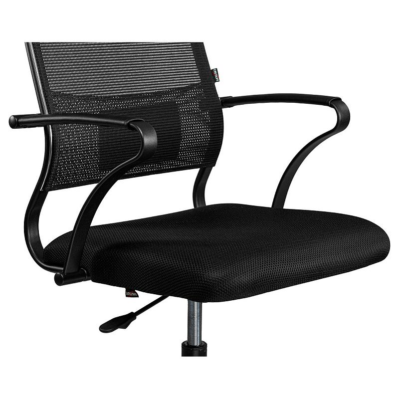 Кресло руководителя Метта Sit Air B2-290K, ткань-сетка черная, пиастра